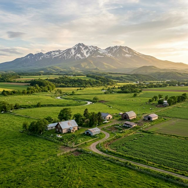 新得町の自然風景