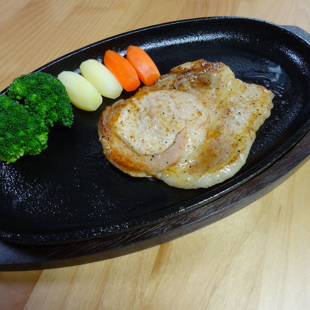 北海道産豚肉ロース ポークステーキ 450g 3